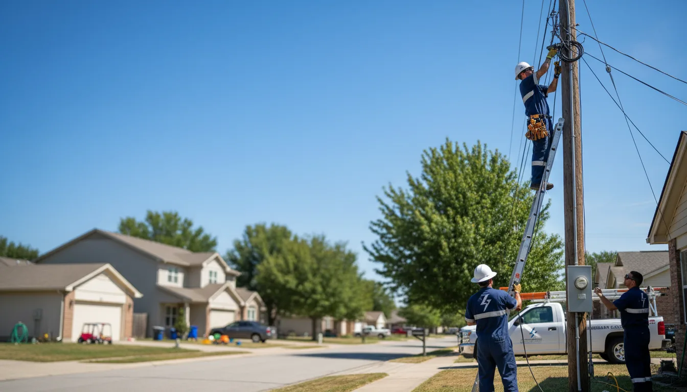 Residential electrician providing installation services in Shipman, IL